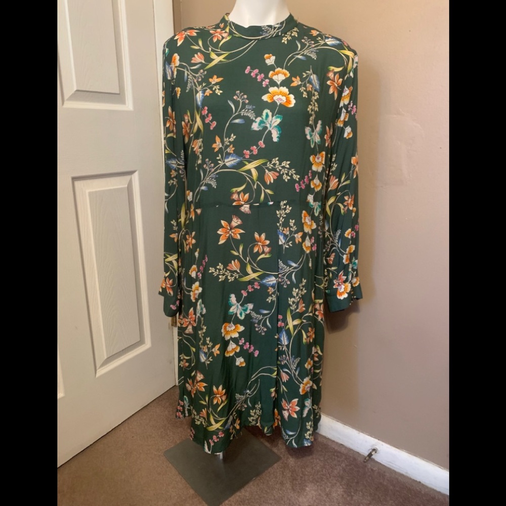 Juliet Printed Floral Mockneck Dress